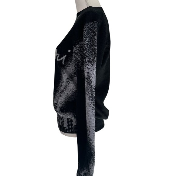 Amiri Spotlight Crewneck in Black Medium New Mens Wool Knit Sweater - Picture 7 of 15